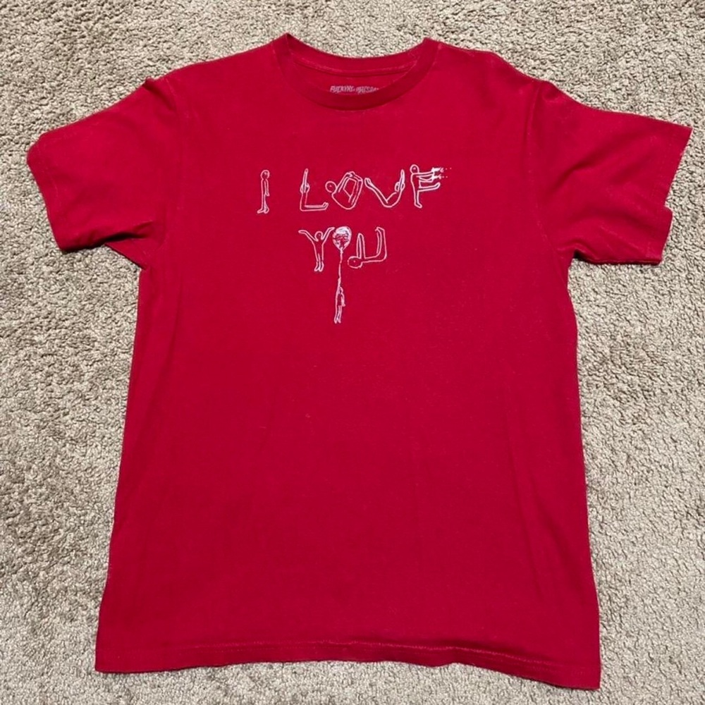 Fucking Awesome “I Love You” T-shirt Size Small